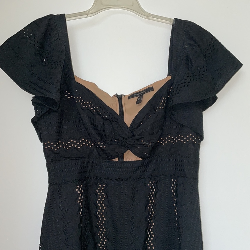 BCBG black eyelet dress - Picture 2 of 5
